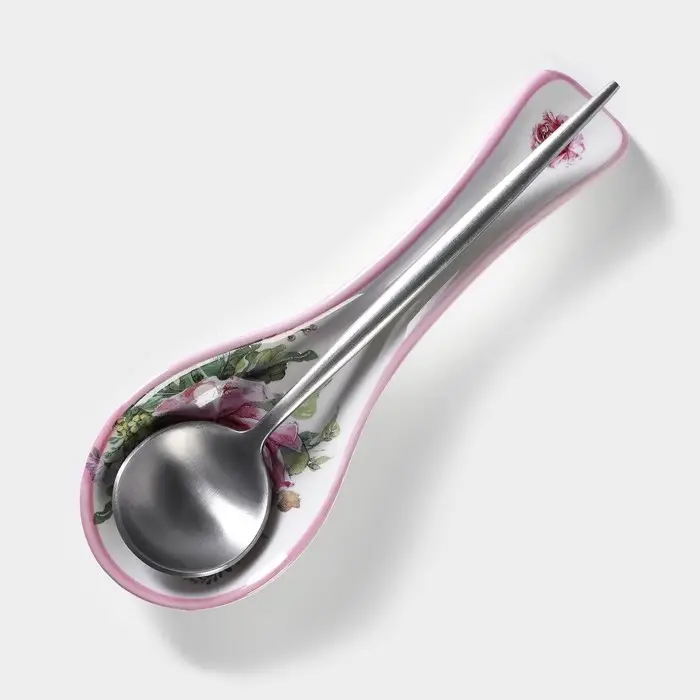 Подставка под ложку Доляна «Роза», 22,5×7,5×2,5 см Подставка под ложку Доляна «Роза», 22,5×7,5×2,5 см