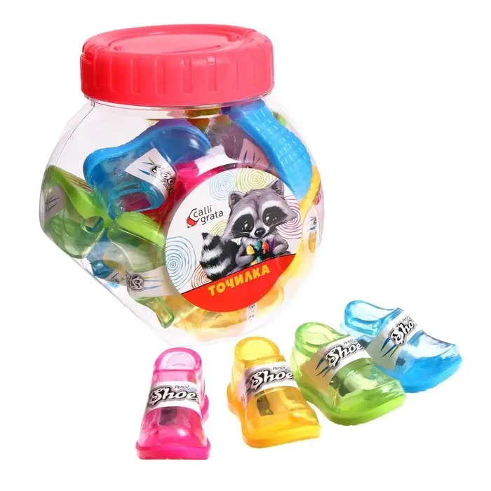 Точилка с контейнером «Кроссовки», МИКС Точилка с контейнером «Кроссовки», МИКС