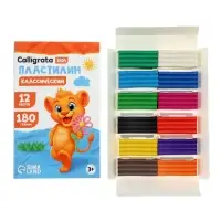 Пластилин &laquo;Calligrata kids: классический&raquo;, 12 цветов, 180 г