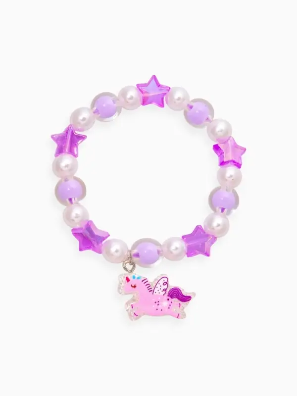 Браслет детский набор 3 шт. "Выбражулька" пончик, единорог, силиконовый, разноцветный