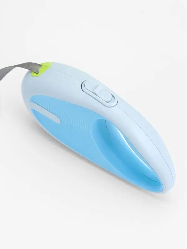 Рулетка - поводок для собак, лента 3 метра, голубая