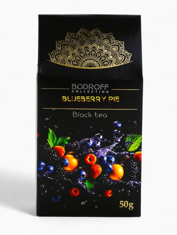 Чай черный BLUEBERRY PIE со вкусом черничный пирог, 50 г