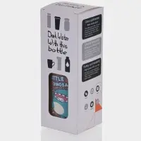 Бутылка для воды в чехле &laquo;Дино&raquo;, 300 мл, h=17 см, стекло, рисунок МИКС