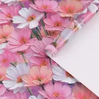 Бумага упаковочная глянцевая «Цветы», 50 × 70 см Бумага упаковочная глянцевая «Цветы», 50 × 70 см