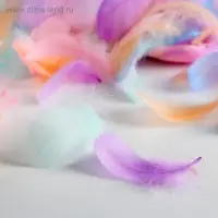 Наполнитель из перьев для шаров и подарков, упаковка, «Радости!» , 15 х 11 см