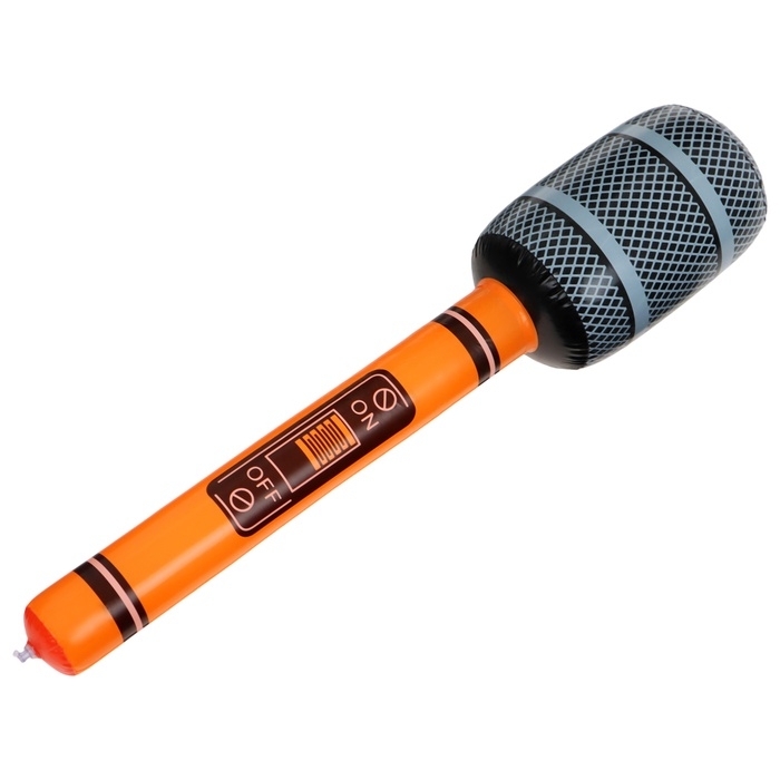 Игрушка надувная «Микрофон», 65 см, звук, цвет МИКС