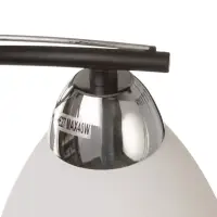 Люстра потолочная BayerLux &laquo;Ирида&raquo;, 2хЕ27, 40 Вт, черно-хромовый, 42&times;19&times;24 см