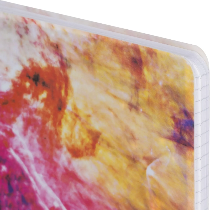 Бизнес-тетрадь 120л,А5,Space Galaxy,210х152мм,70квм,белый,карман