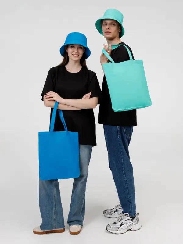 Холщовая сумка Avoska, бирюзовая Холщовая сумка Avoska, бирюзовая