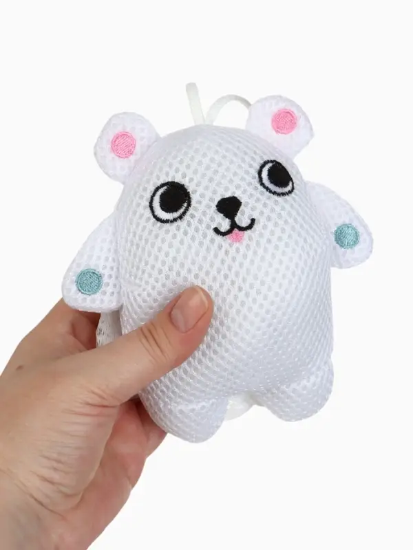 Игрушка - мочалка детская «Белый мишка» Крошка Я Игрушка - мочалка детская «Белый мишка» Крошка Я