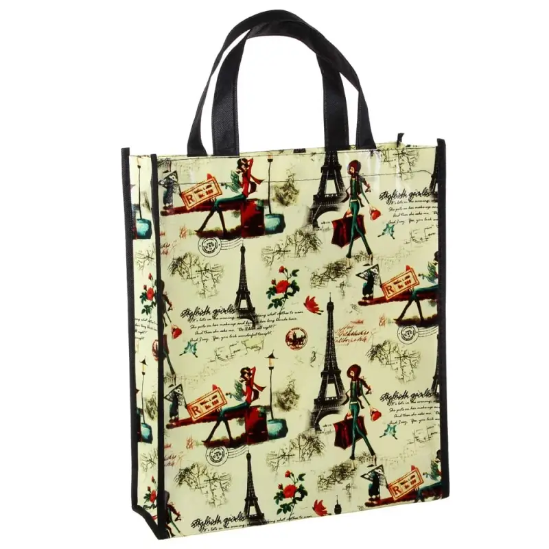 Сумка хозяйственная тм VETTA Эмка, 30х35х10см, 10л, до 4кг, нетканый материал, 4 дизайна