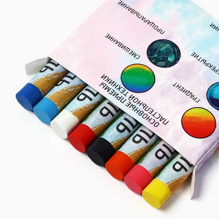 Набор для рисования масляной пастелью &laquo;Миленькие котята&raquo;, 8 цветов, набор для творчества