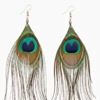 Серьги "Павлин" 5х12 см Серьги "Павлин" 5х12 см