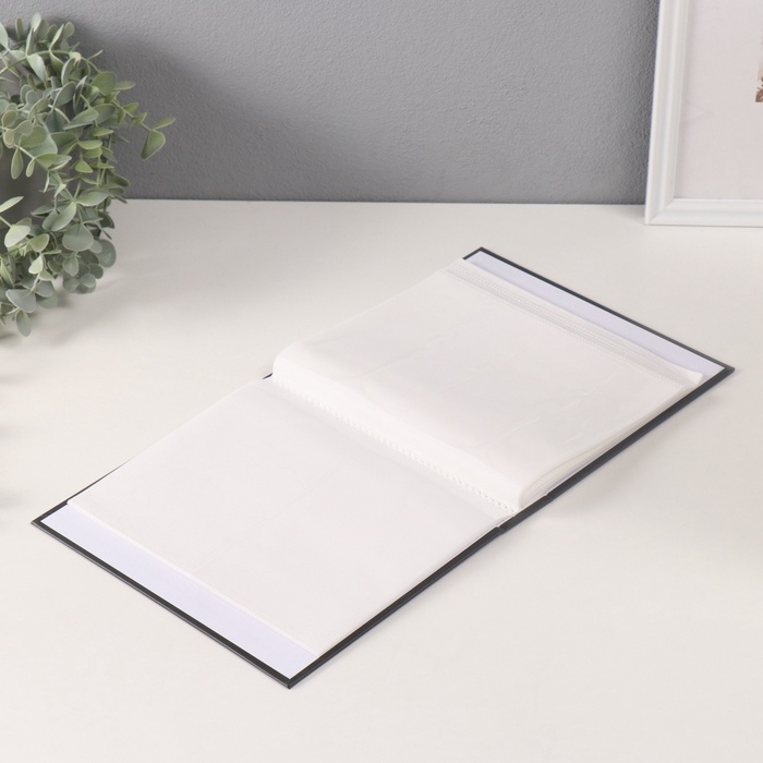 Фотоальбом на 80 фото 10х15 см Фотоальбом на 80 фото 10х15 см "Цветочный прованс" в коробке чёрный 5х19х23 см