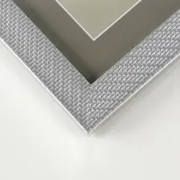 Фоторамка для фото 20х20 см, пластик Lucy, серебро Фоторамка для фото 20х20 см, пластик Lucy, серебро