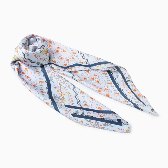 Платок женский MINAKU, размер 70×70 см, голубой