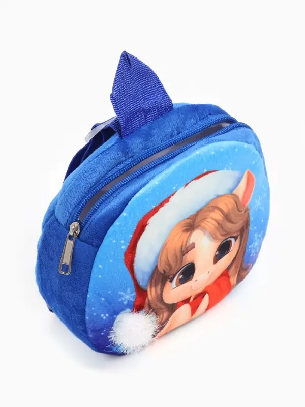 Рюкзак детский новогодний «Лошадка в шапочке»