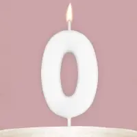 Свеча для торта, цифра «0», светится в темноте, 3,8 х 8 см