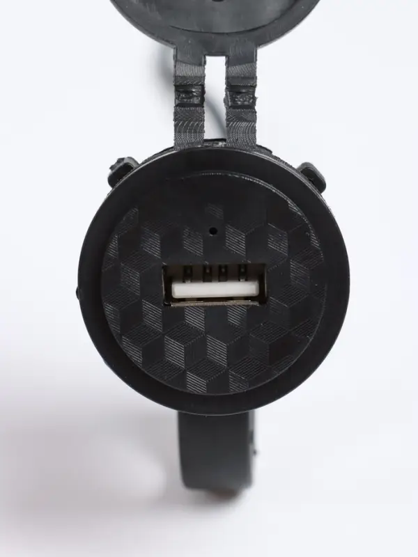 Зарядное устройство на руль мотоцикла, USB, 1.5 А, 24 В, провод 120 см