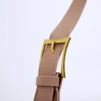 Сумка женская багет на молнии, 32&times;14&times;22 см, бежевая