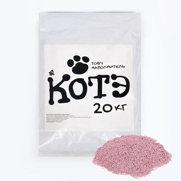 Наполнитель тофу Наполнитель тофу "Котэ", персик, 20 кг