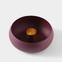 Подсвечник на 1 свечу на магнитах &laquo;Баклажан&raquo;, 11&times;11&times;4 см