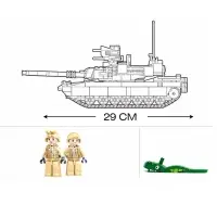 Конструктор Модельки Sluban &laquo;Танк Brown M1A2 Abrams&raquo;, 781 деталь