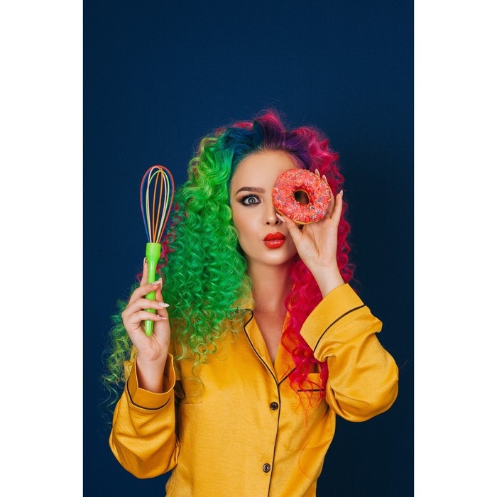 Венчик для взбивания Доляна «Профи», 25 см, цвет МИКС Венчик для взбивания Доляна «Профи», 25 см, цвет МИКС