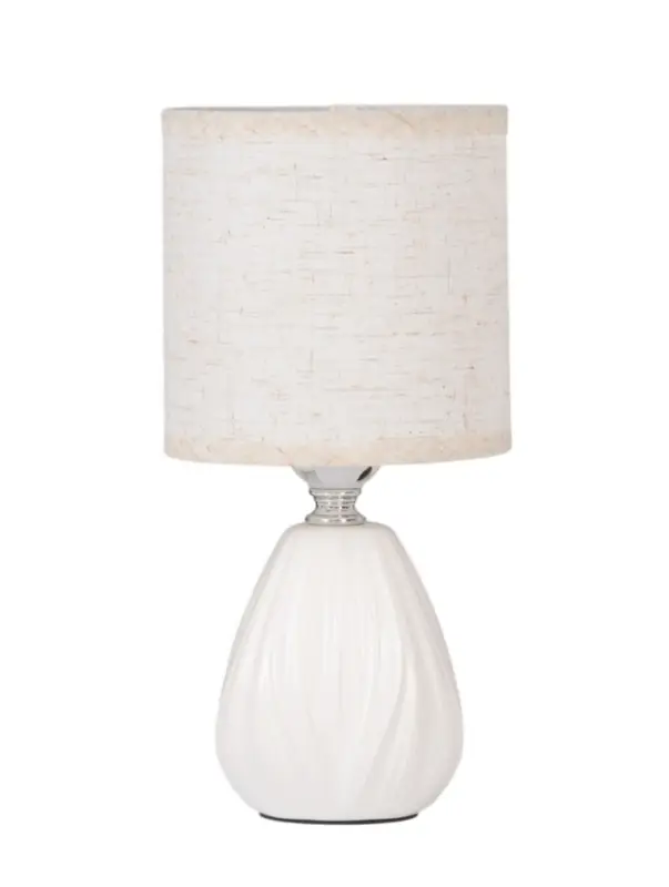 Лампа настольная E27 40Вт "Бутон" матовый белый 12,5х12,5х26,5 см