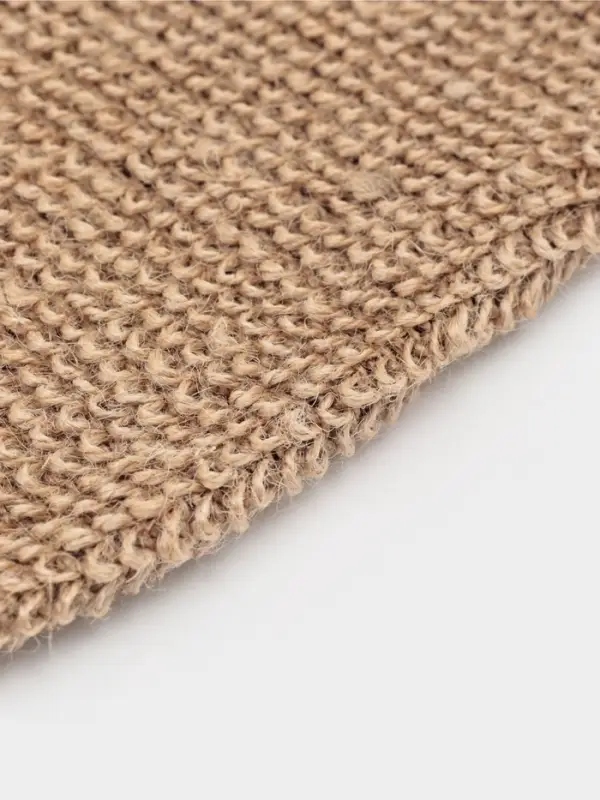 Мочалка - варежка для тела Доляна, массажная, 22&times;11 см, бежевая