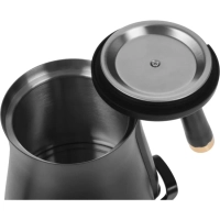 Чайник HYK-S5500 0.7л. 1000Вт черный (металл)