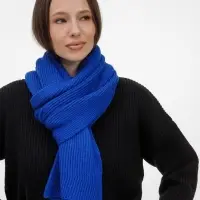 Шарф Nobilis Mono, синий (аква)
