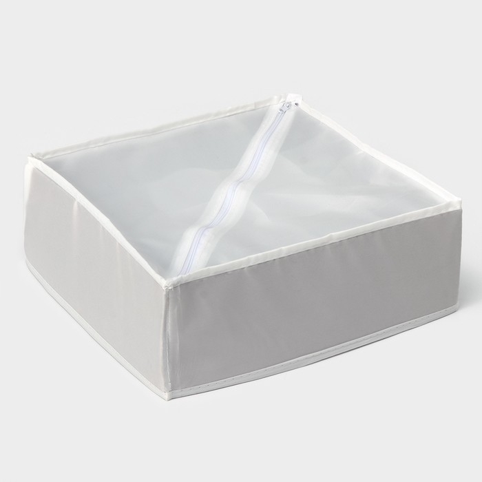 Органайзер для хранения белья LaDо́m, 16 ячеек, 32×32×12 см, цвет серый Органайзер для хранения белья LaDо́m, 16 ячеек, 32×32×12 см, цвет серый