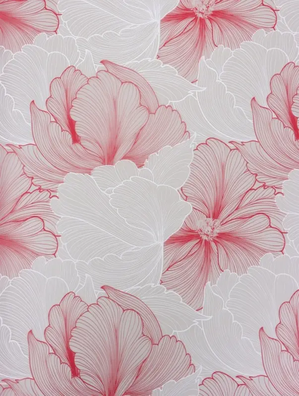 Пленка флористическая для цветов, &laquo;Акварельный эскиз&raquo;, розовая, 57&times;57 см