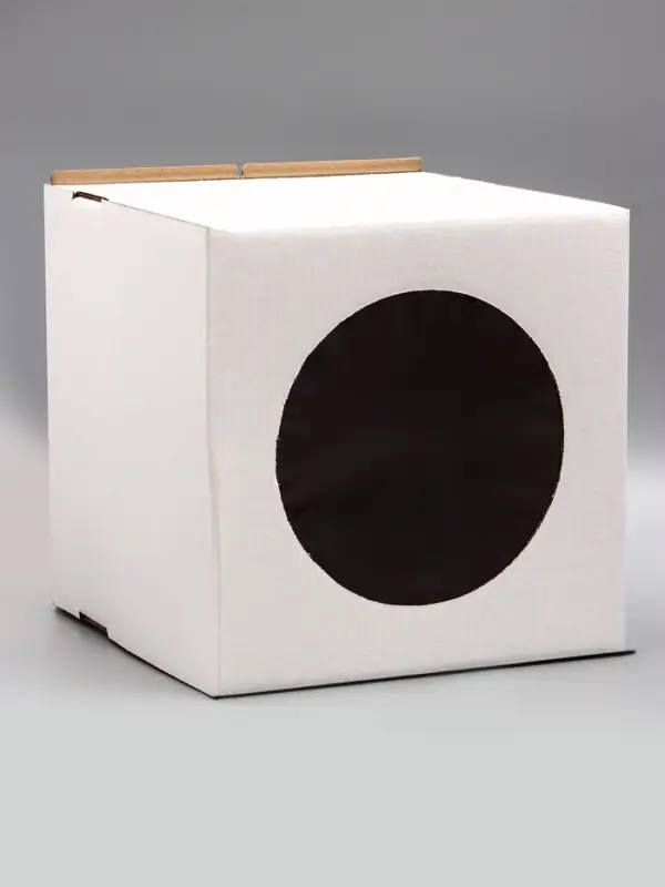 Коробка под торт с окном, белая, 30&times;30&times;30 см