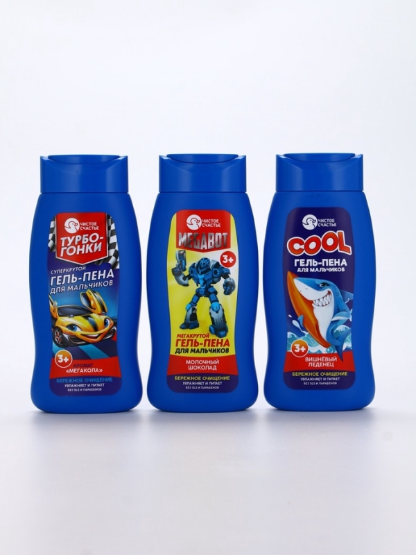 Гель-пена для мальчиков  Гель-пена для мальчиков "COOL", вишневый леденец, 250 мл