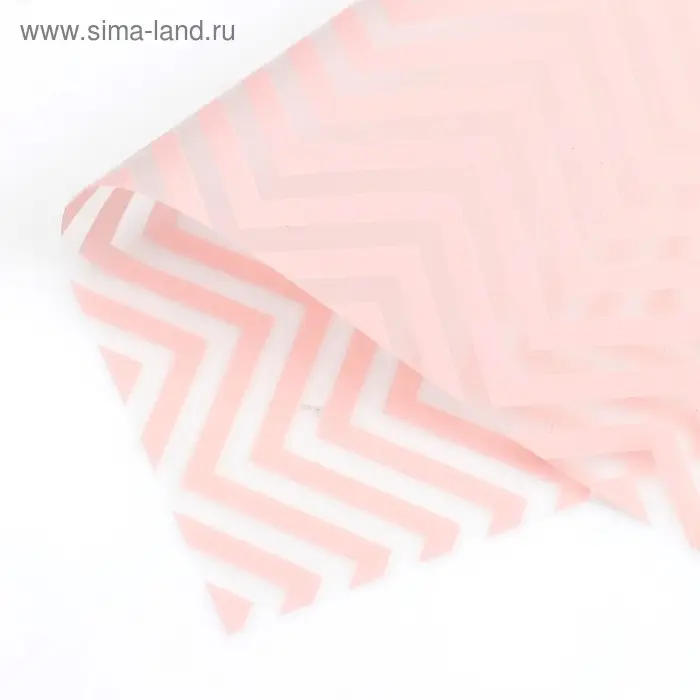 Плёнка матовая с рисунком «Волна», персиковая, 57×57 см Плёнка матовая с рисунком «Волна», персиковая, 57×57 см