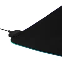 Коврик для компьютерной мыши, 80&times;30&times;0.3 см, с RGB-подсветкой, чёрный