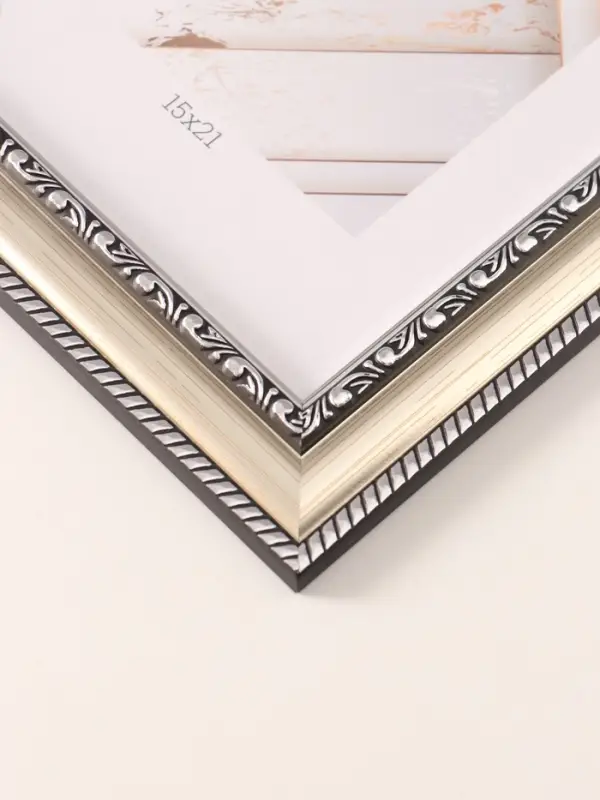 Фоторамка для фото 15&times;21 см &laquo;МИРАМ&raquo;, пластик, серебро, (пластиковый экран)