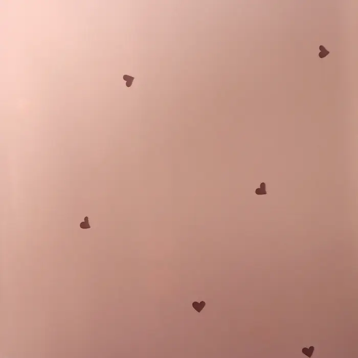 Пленка для цветов и букетов, в листах, 57×57 ±1 см, «Сердечки», пудра темная, 65 мкм