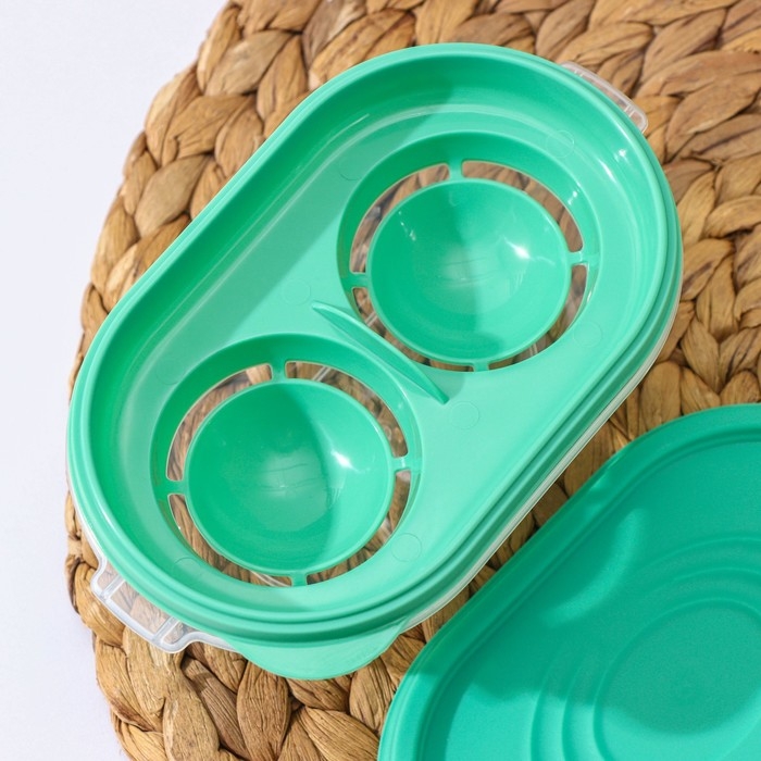 Сепаратор для яиц Доляна, 15,5×9,5×7 см, цвет мятный Сепаратор для яиц Доляна, 15,5×9,5×7 см, цвет мятный