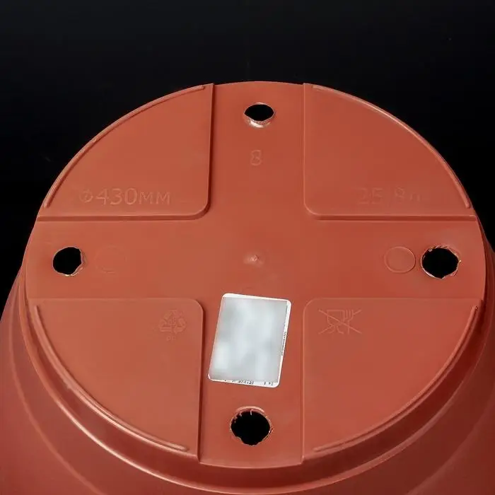 Горшок для цветов с поддоном &laquo;Борнео&raquo;, 25.8 л, пластиковый, цвет терракотовый