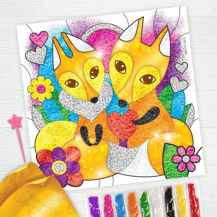 Набор для творчества. Фреска песком «Рыжее счастье» Набор для творчества. Фреска песком «Рыжее счастье»