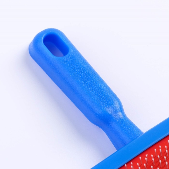 Пуходерка полукруглая средняя с каплями, 10 х 13 см, синяя Пуходерка полукруглая средняя с каплями, 10 х 13 см, синяя