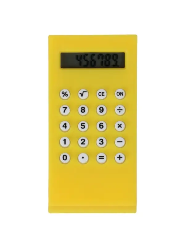 Калькулятор настольный, 8-ми разрядный. Цвет серебряный с чёрными боками и со стразами