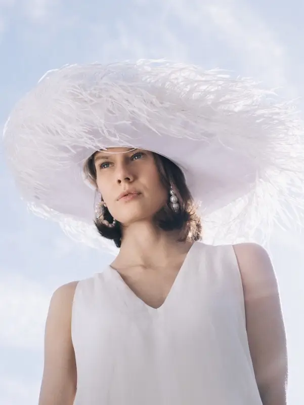 Серьги кольца с жемчугом QF &laquo;Нежность жемчуга&raquo;, d=8 см, белые в золоте