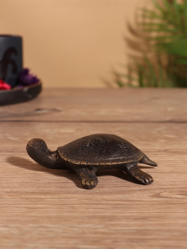 Сувенир бронза "Черепашка" 9х7х3 см