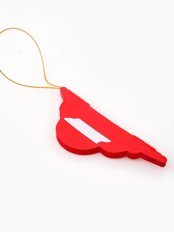 Елочные игрушки из бумаги, набор 5 штук, цвет красный Елочные игрушки из бумаги, набор 5 штук, цвет красный