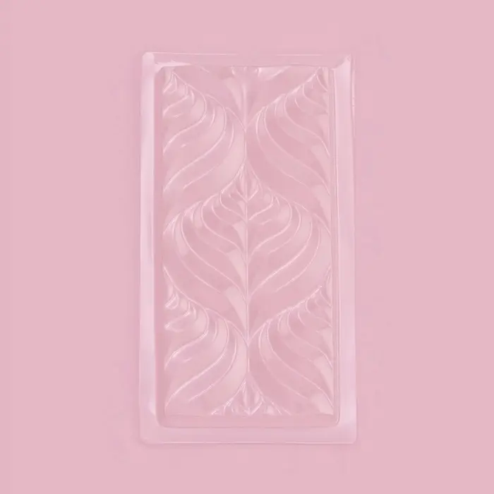 Форма для шоколада «Перья», пластик, 20,5×10,5×1,5 см, прозрачная