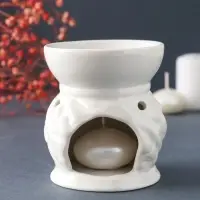 Аромалампа для эфирных масел &laquo;Золотая бабочка&raquo;, керамика, 9&times;7.5&times;7.5 см